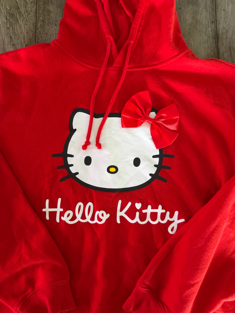 Hello Kitty Red Hoodie with Bow - Picture 3 of 6